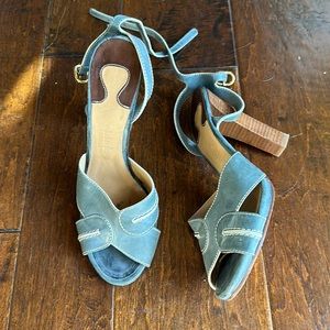 Chloe blue heels size 40